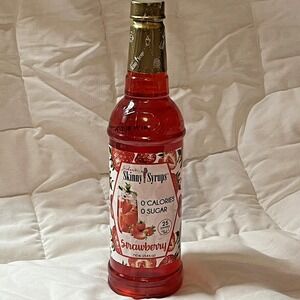 Jordan's Skinny Syrups Strawberry Water Or Coffee Sugar Free 25.4 fl oz Exp 1/26